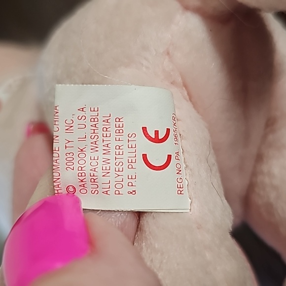 Ty Beanie Baby Sonnet, February 19, 2003 - Picture 7 of 8